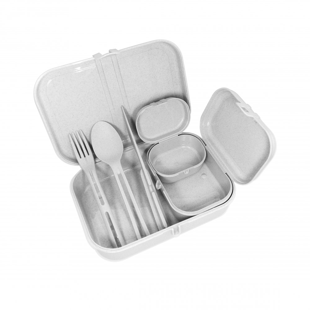 Koziol Pascal Ready Organic Lunchbox-Set inklusive Besteck-Set