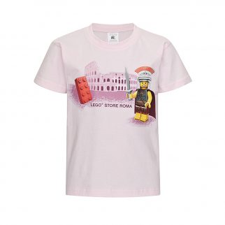 Lego T-Shirt Damen, rosa, Druck auf der Front