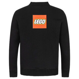Lego Strickjacke mit Logo-Weblabel auf dem Rücken